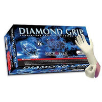 Microflex Diamond Grip Latex Gloves Large