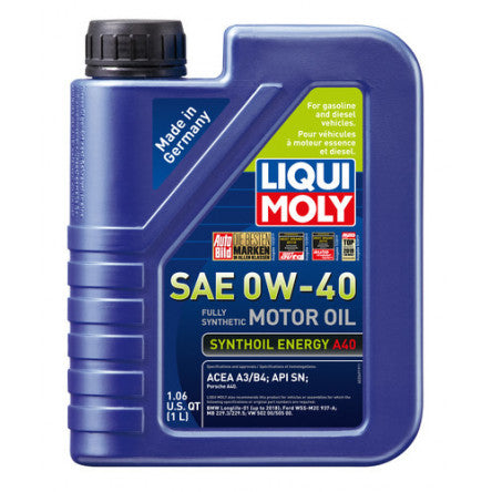Liqui Moly 2049 SAE 0W-40 Synthoil Energy A40 1 Liter